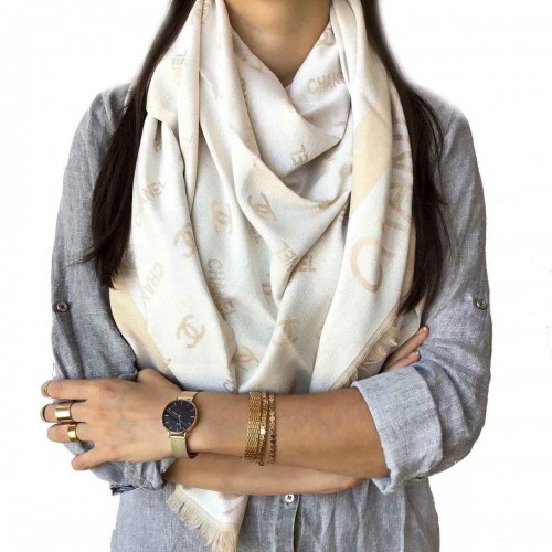 Chanel Scarf (White)